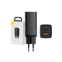 Baseus Quick Travel Charger GaN2 Lite USB+C 65W EU (black)