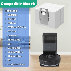 Roborock st�vsugerposer � passer til S7 MaxV Ultra, S8 Pro Ultra, Q7 Max+ m.fl. | Fra 13 kr.