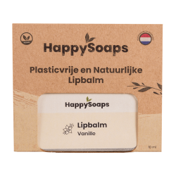 HappySoaps Lipbalm  Vanilje | Vegansk &amp; Plastikfri Lbepomade