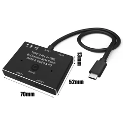 USB C KVM Switch - 2 Port
