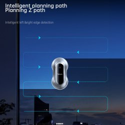 Trdls Vinduesrobot  Automatisk Vinduespudser med Batteri &amp; Lang Batteritid