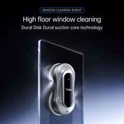 Trdls Vinduesrobot  Automatisk Vinduespudser med Batteri &amp; Lang Batteritid