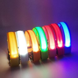 Lysende hundehalsbnd