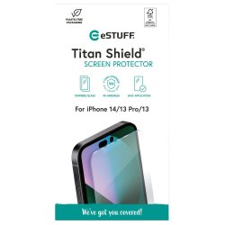 eSTUFF iPhone 16e/14/13/13 Pro Screen Protector. Titan Shield