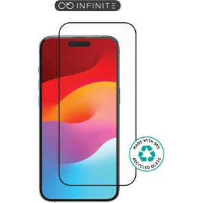 eSTUFF INFINITE iPhone 15 Full Cover Screen Protector. Titan Shield