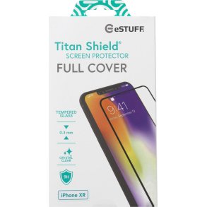 eSTUFF iPhone 11/XR Full Cover Screen Protector. Titan Shield