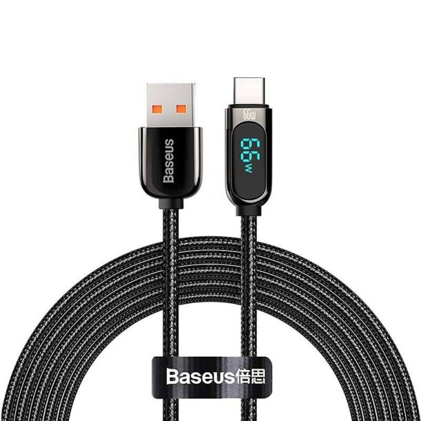Baseus CASX020001 - USB A - USB C med Display, 1 mtr