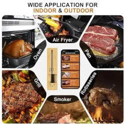 Smart Tr�dl�st Grill Termometer - App styret - med repeater