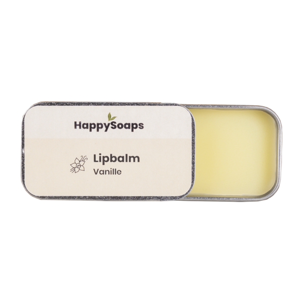 HappySoaps Lipbalm  Vanilje | Vegansk &amp; Plastikfri Lbepomade