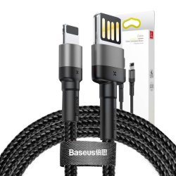 Baseus Cafule Lightning USB-kabel 2.4A � 1 m, Gr�-Sort