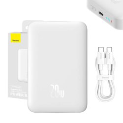 Baseus Magnetic Mini Powerbank 10000 mAh � Hvid