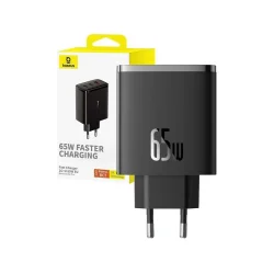 Baseus Wall charger OS-Cube Pro 2xUSB-C + USB 65W (black)