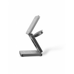 3 i 1 Trdls oplader Qi kompatibel Foldbar - Black week